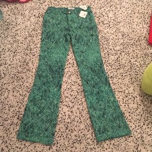 Moschino grass print pants